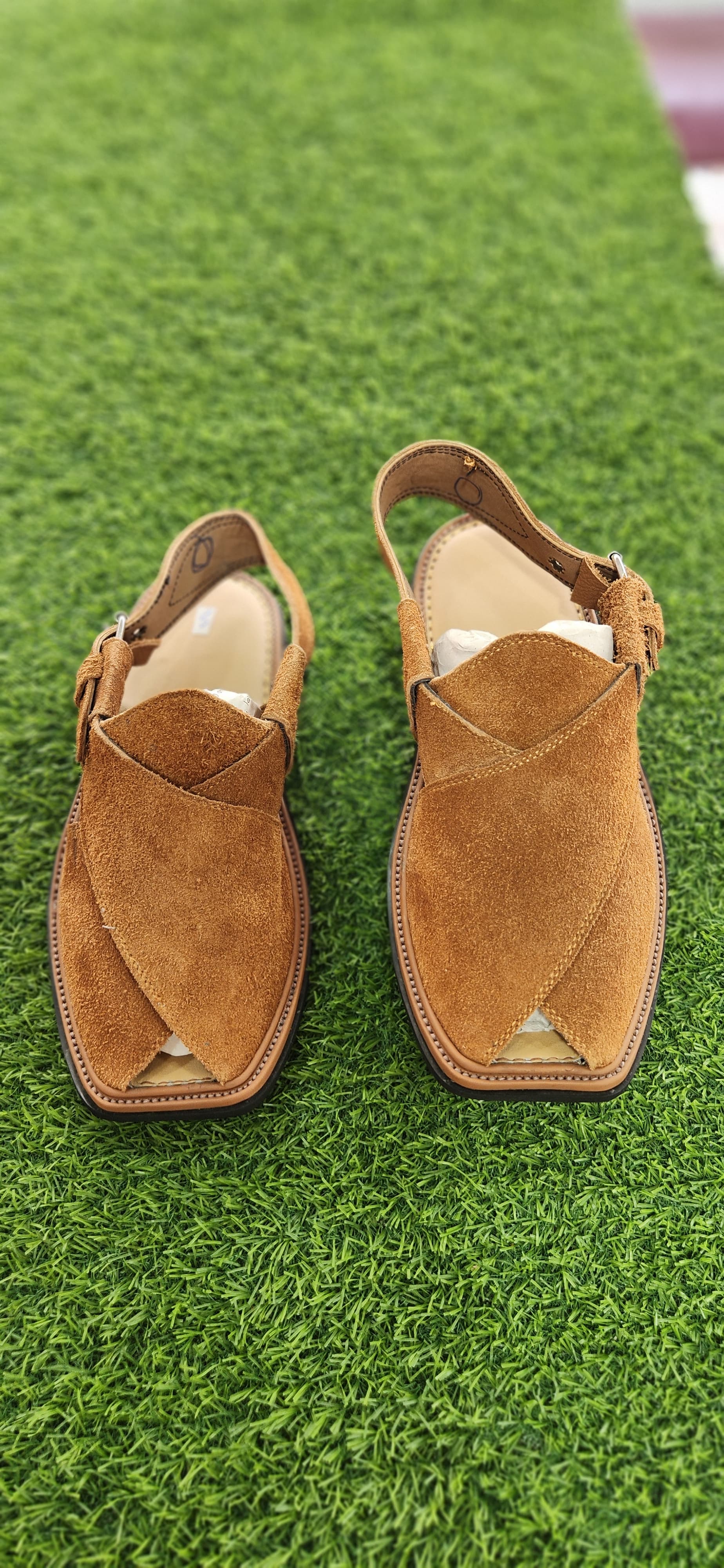 Premium Handmade Suede Peshawari Chappal for Men – Traditional Pakistani Leather Sandals – Comfortable Casual & Wedding Footwear