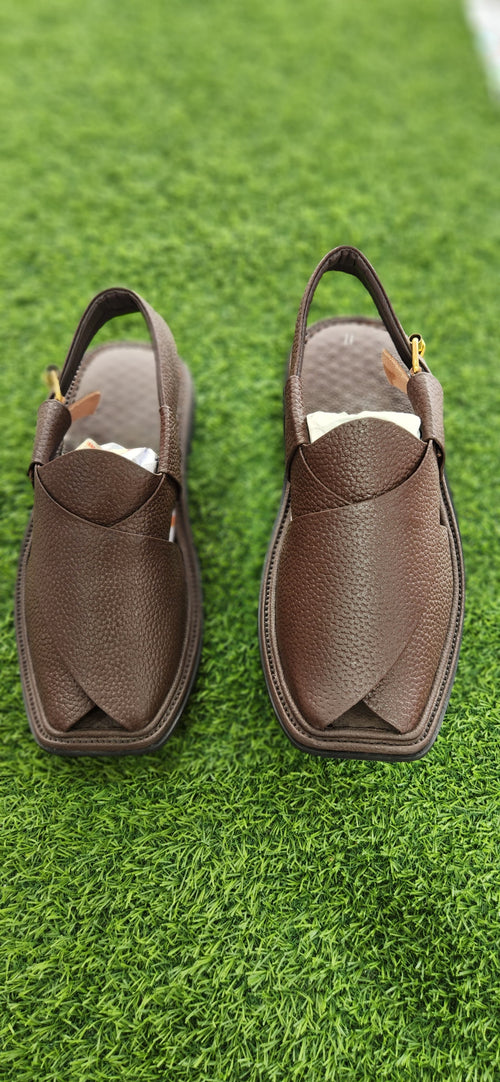 Classic Black Peshawari Chappal – Timeless Elegance